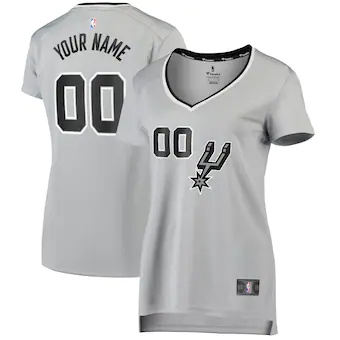 womens fanatics branded silver san antonio spurs fast break-308